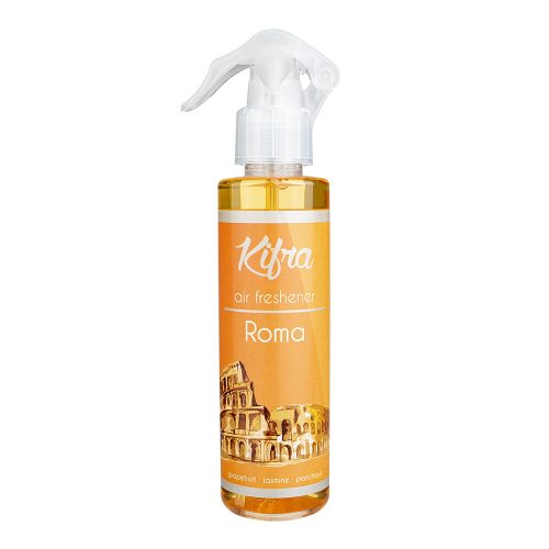 Kifra Roma air freshener spray bottle on a white background